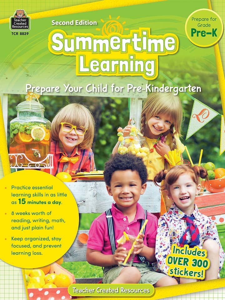 Summertime Learning, andra upplagan (Förberedelse för Pre K) för wholesale av Teacher Created Resources