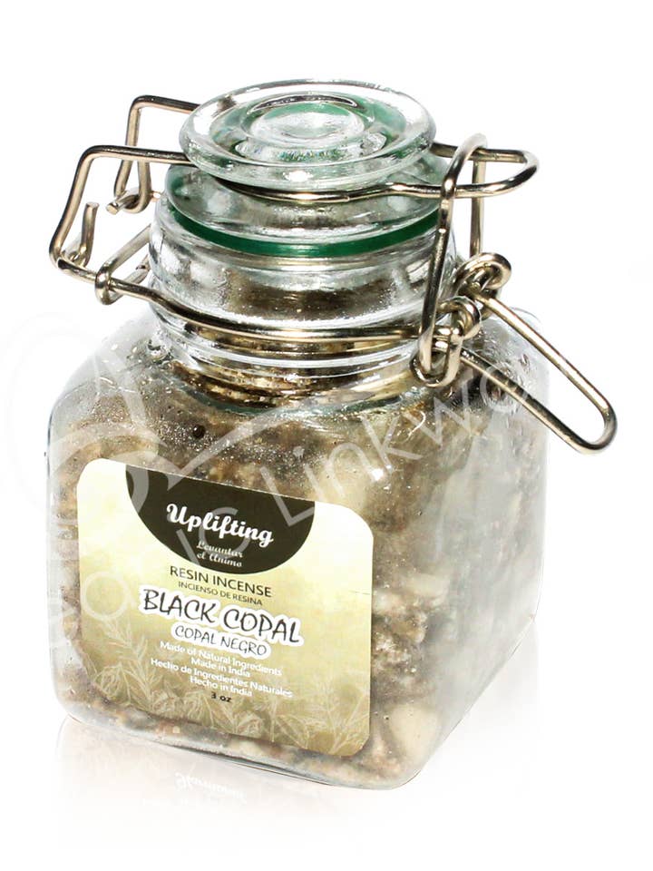 ENCENS EN RÉSINE (PC) - COPAL NOIR POT DE 3 OZ 2,35" L X 3,5" H pour la vente par Oceanic Linkways Inc