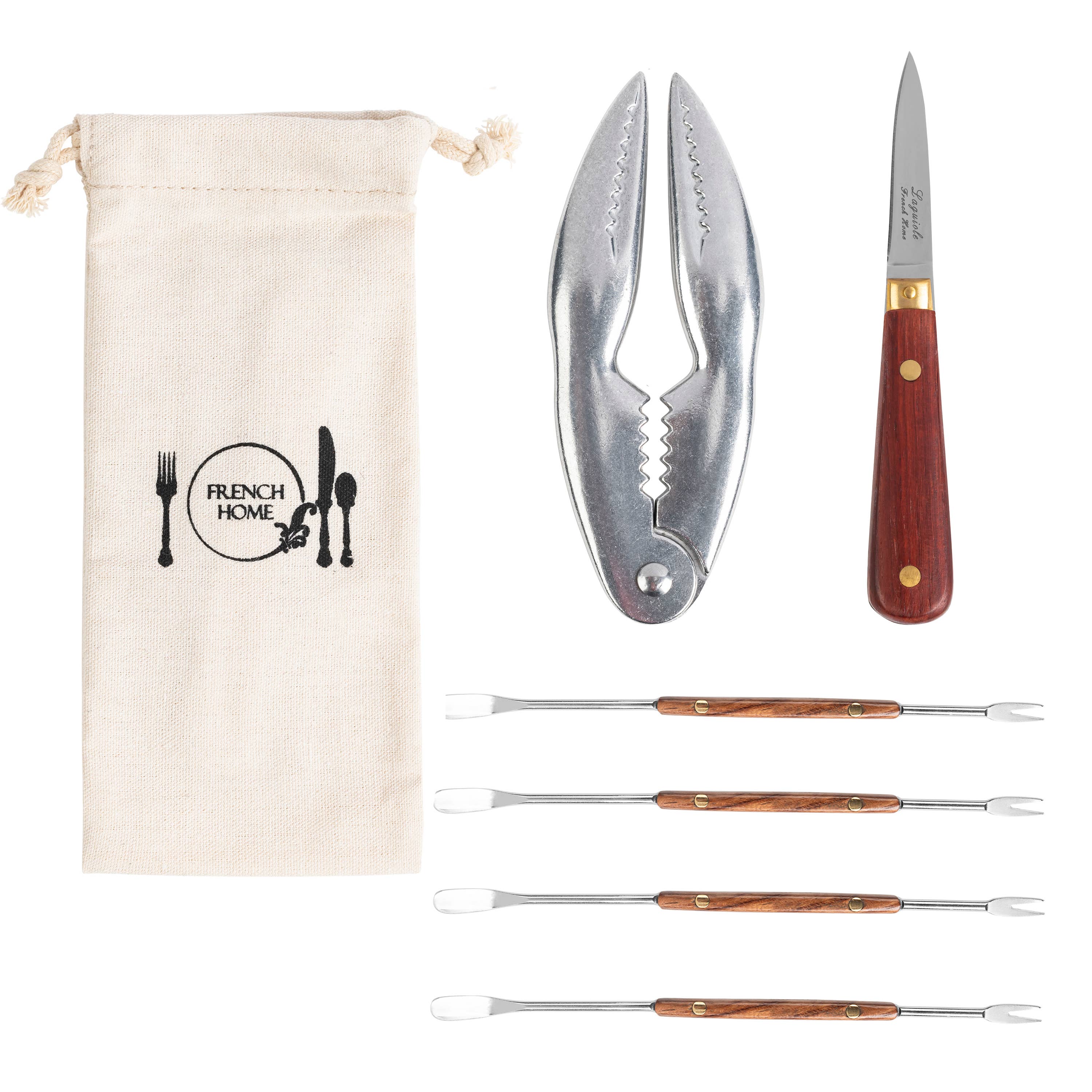 French Home - Vente Assortiment d'ustensiles de cuisine - Ensemble d’ustensiles essentiels pour fruits de mer 6 pièces French Home0