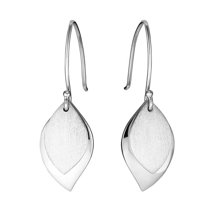 Silver Short Dewdrop Earrings for wholesale by Berg & Blume Jewellery
