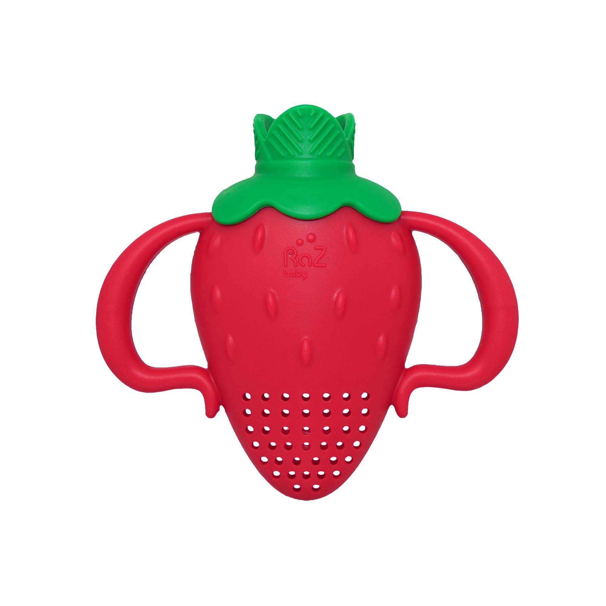 RaZbaby - Wholesale Teether (Not Clip-On) - Baby - Fruitique Feeder & Teether - Strawberry 0