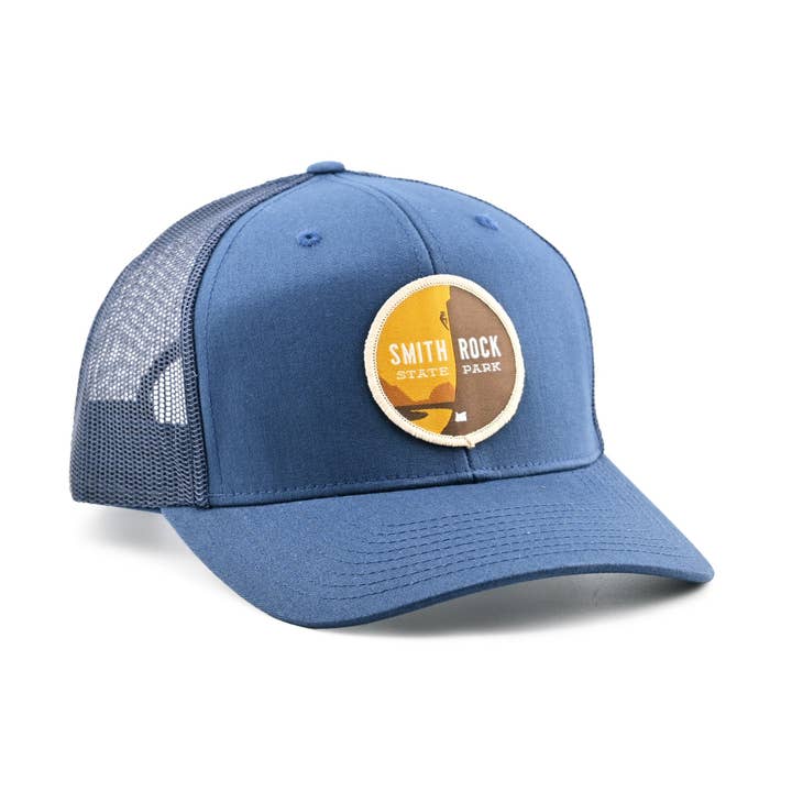 Smith Rock Trucker Hat for wholesale by Patchmarks