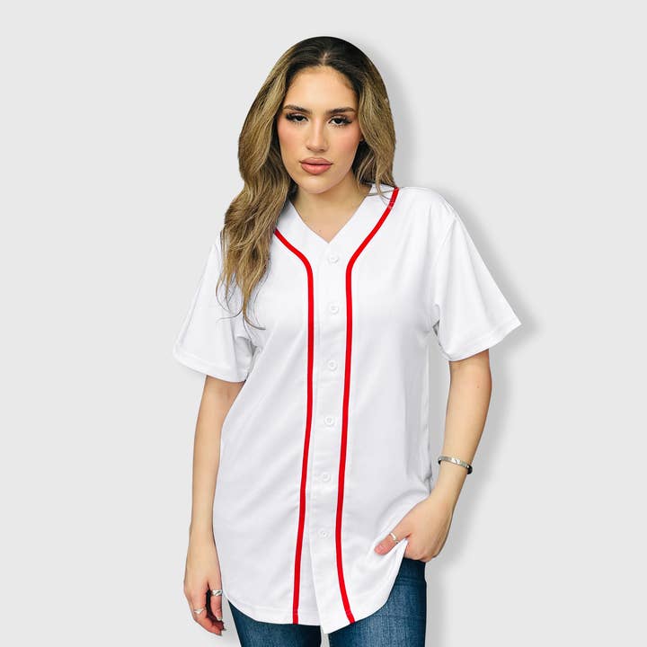 ILTEX Apparel - Wholesale Jersey - Men's - Baseball Button Down Jersey Adult