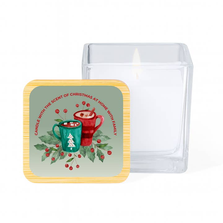 Fustik - Wholesale Jar/Filled Candle - Glass candle · Family Christmas2