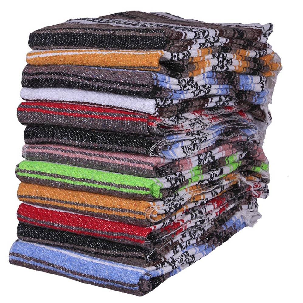 Sunshine Joy - Wholesale Throw Blanket - Authentic Artisanal Mexican Falsa Blankets CASE OF 182
