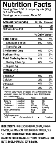 The Invisible Chef - Wholesale Cookie Mix - Vanilla Pizzelle Mix - 16 oz5