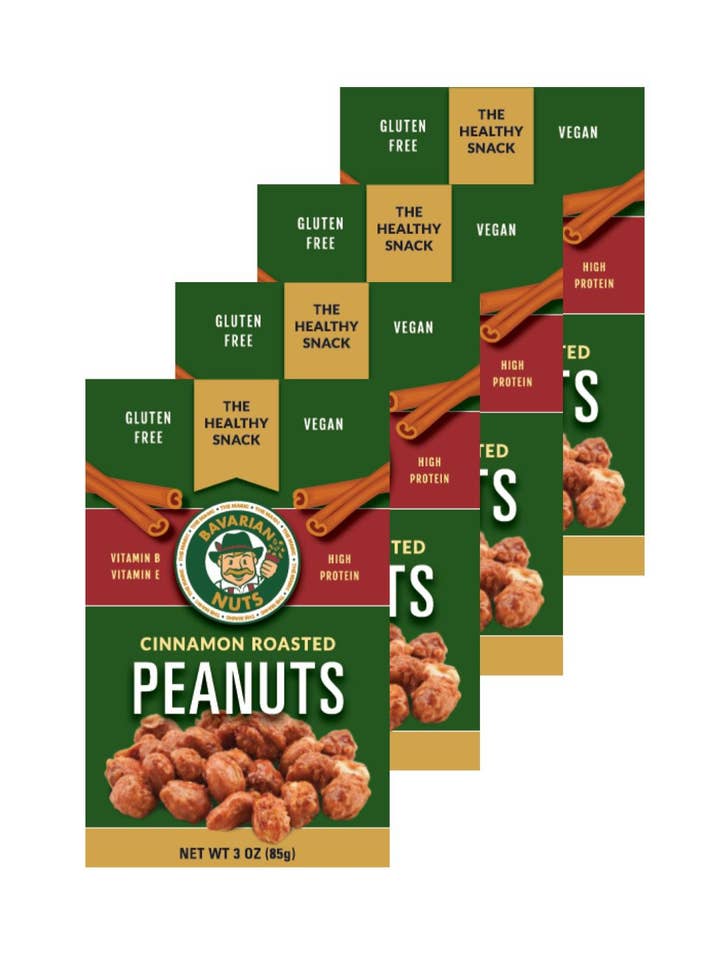 Cinnamon Roasted PEANUTS - 3oz. for wholesale by Magic Bavarian Nuts