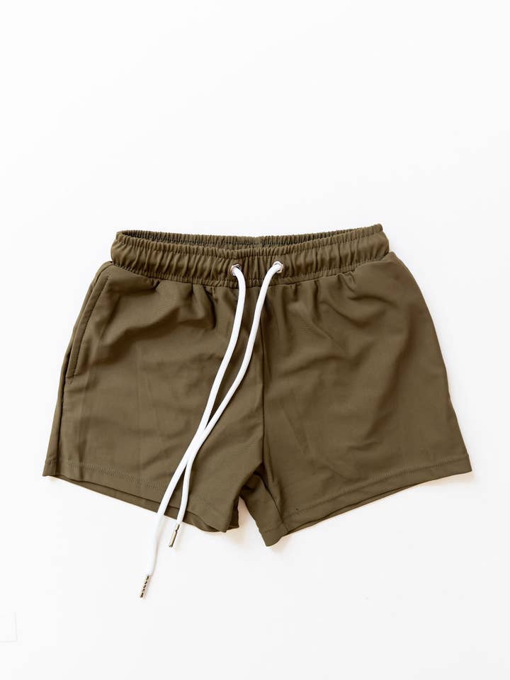 Nomad Boy Short In Army Green for wholesale by Enci