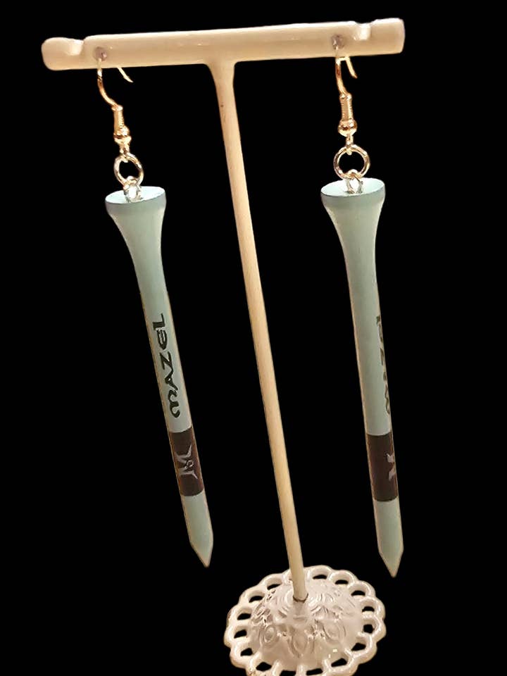 Golf Tee Earrings for wholesale by Eclectic Judaica