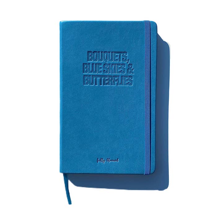 Fully Bloomed - Wholesale Journal/Diary - "Bouquets, Blue Skies & Butterflies" Vegan Leather Journal0