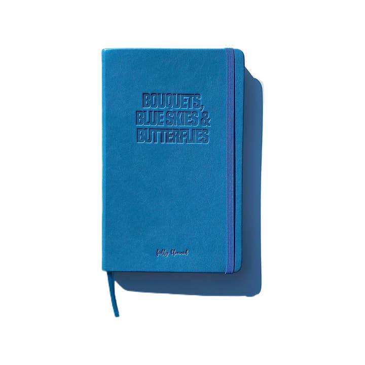 Fully Bloomed - Wholesale Journal/Diary - "Bouquets, Blue Skies & Butterflies" Vegan Leather Journal