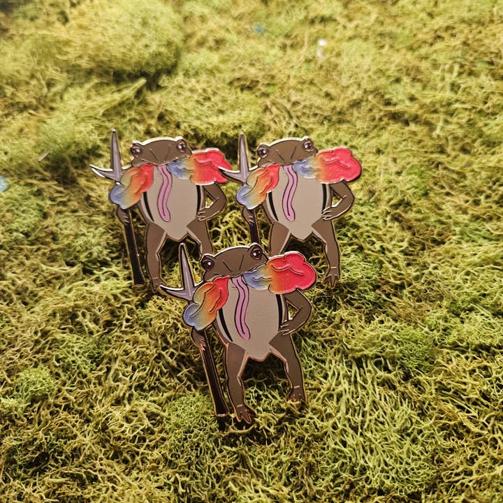 Ogama Enamel Pin - DISCOUNTED PLEASE READ for wholesale by Floating Frogs