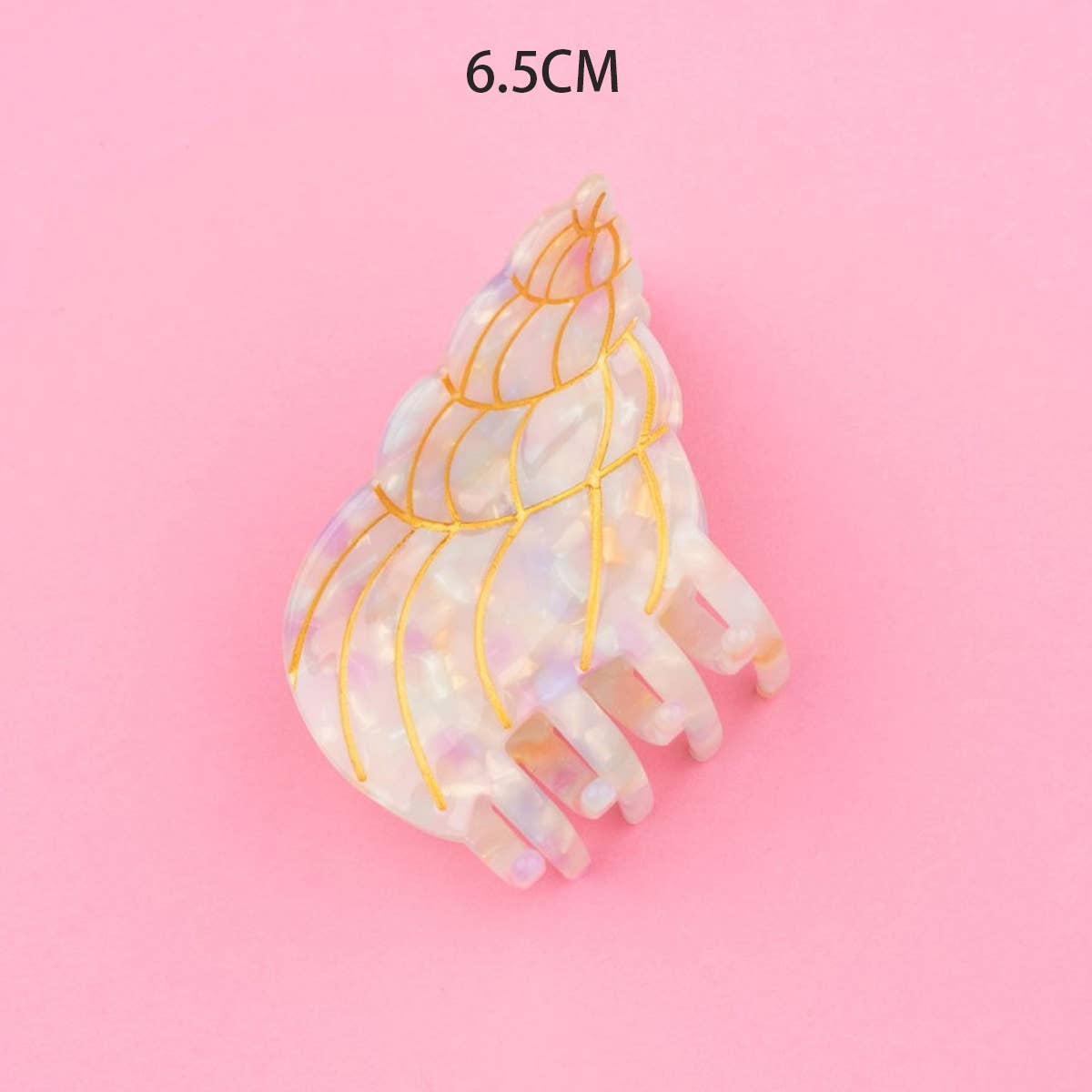ACCITY - Wholesale Hair Clip - Women's - OCEAN BEACH FISH SEASHELL ACRYLIC HAIR CLAW CLIPS _CWAHA05529