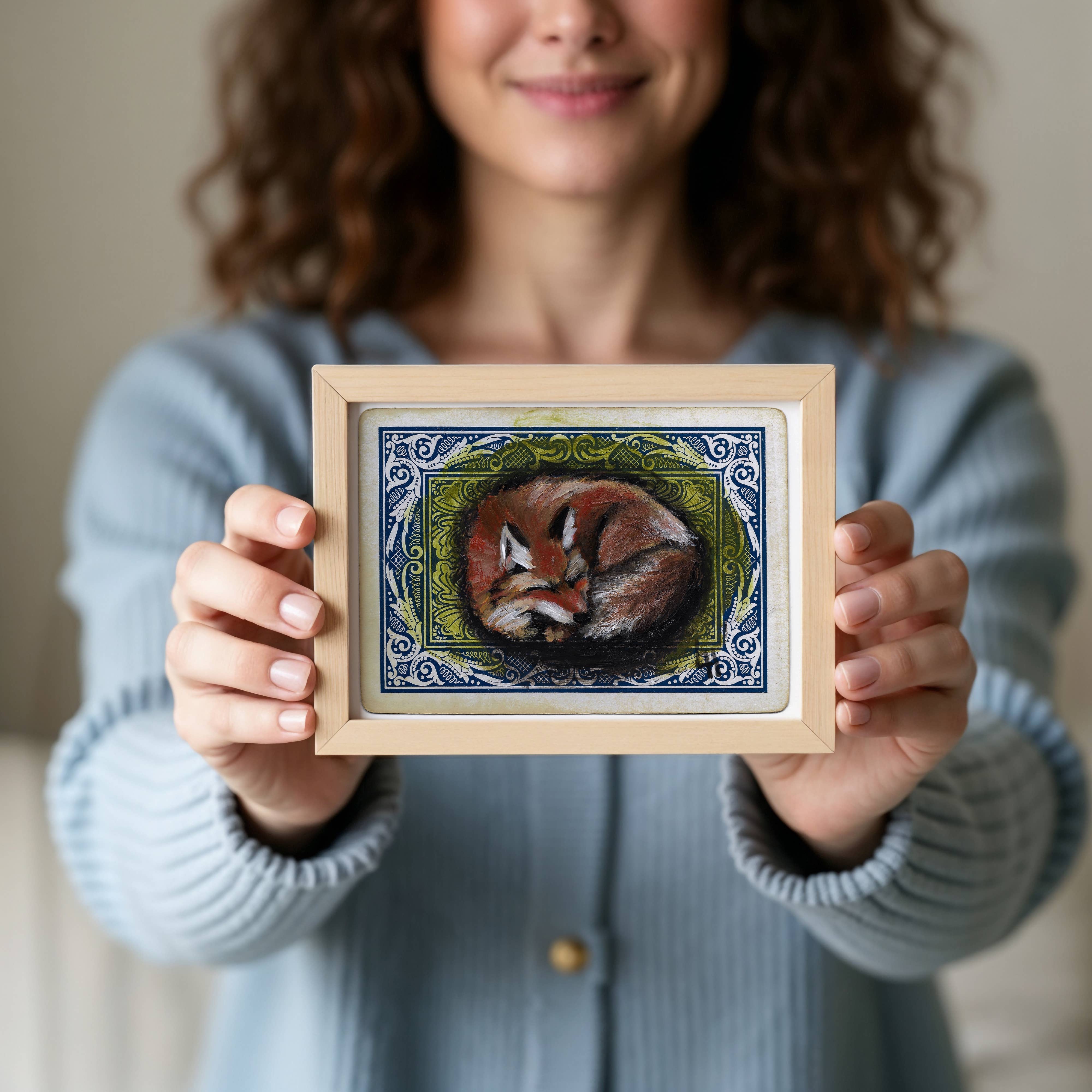 LinHopArt - Wholesale Art Print - The Sleeping Fox - Fine Art Print1