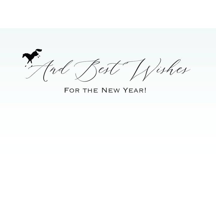 Horse Hollow Press - Wholesale Christmas Card - Horse Christmas Card / Canter Jump / Holiday Greeting Card