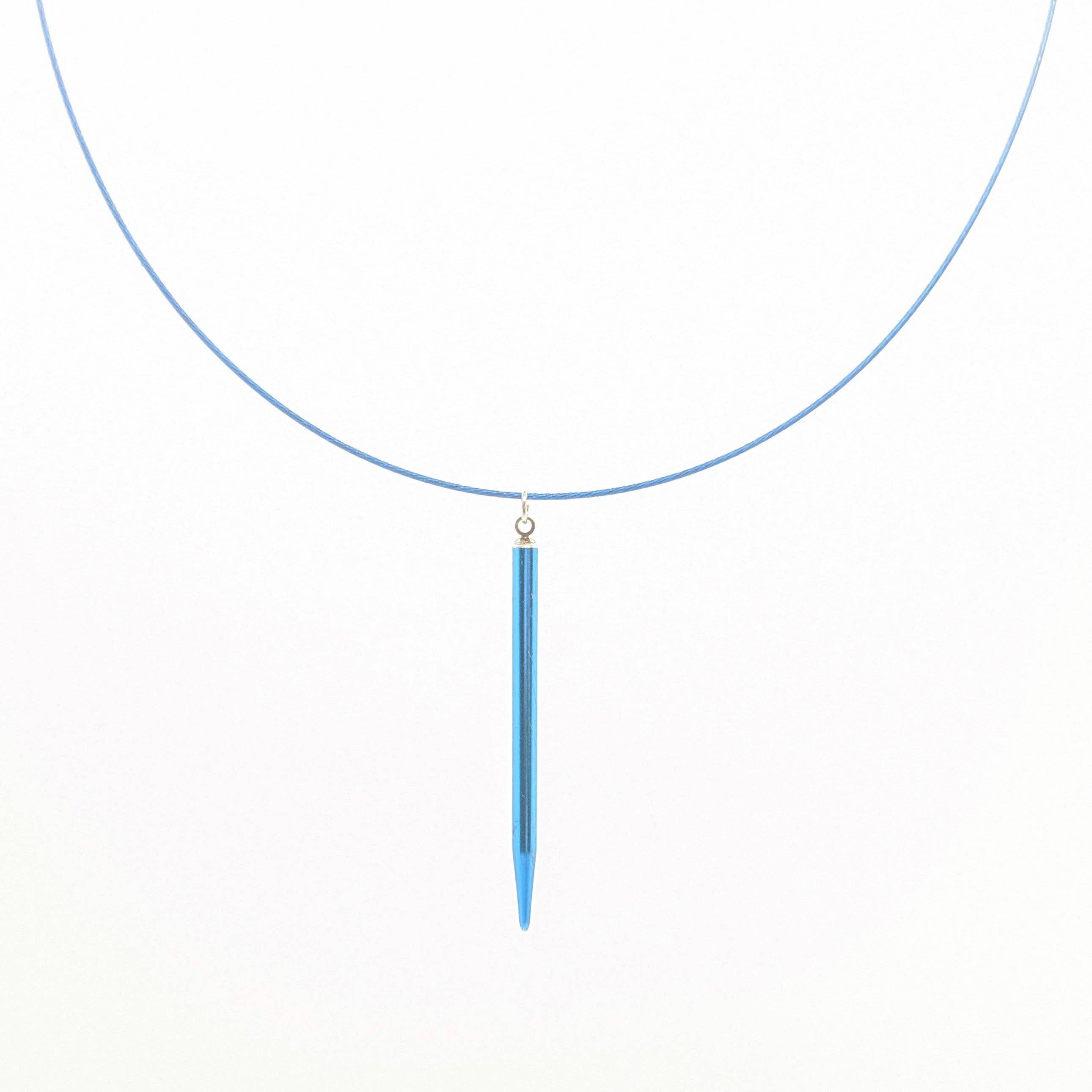 Amy Pfaffman Jewelry - Wholesale Individual Charm/Pendant - Pointed knitting needle pendant on cable9