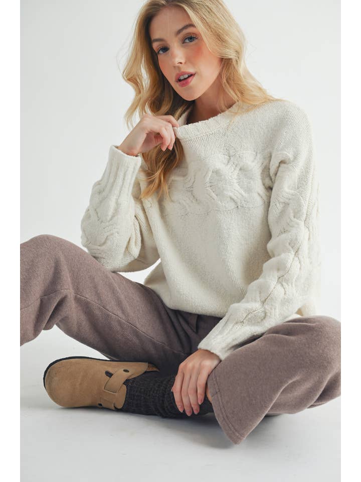 AEMI + CO - Wholesale Knit Sweater - Women's - 3205EK Elaine Sweater 222