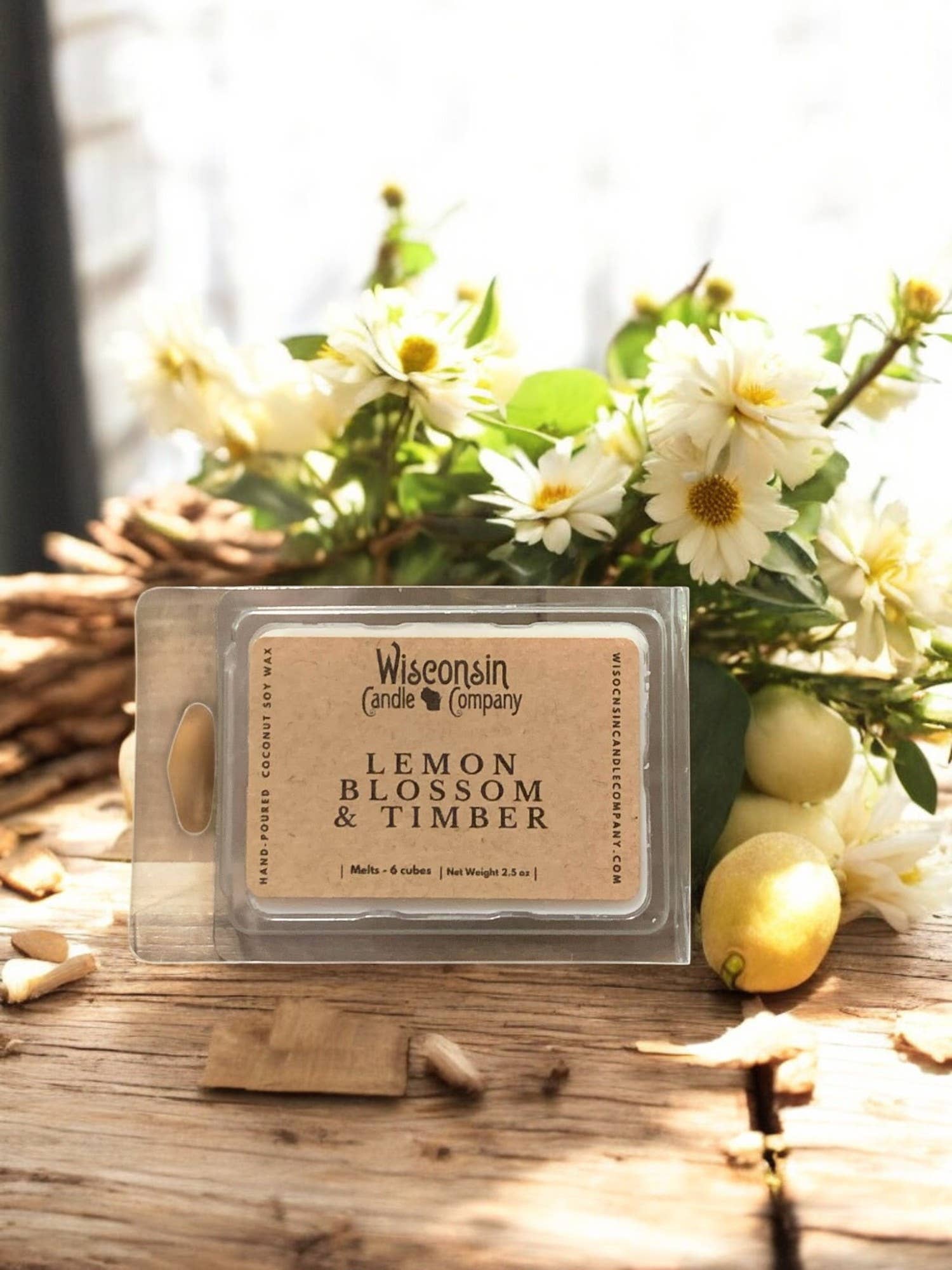 Wisconsin Candle Company - Vente Bougie en bocal - Fleur de Citronnier & Bois3