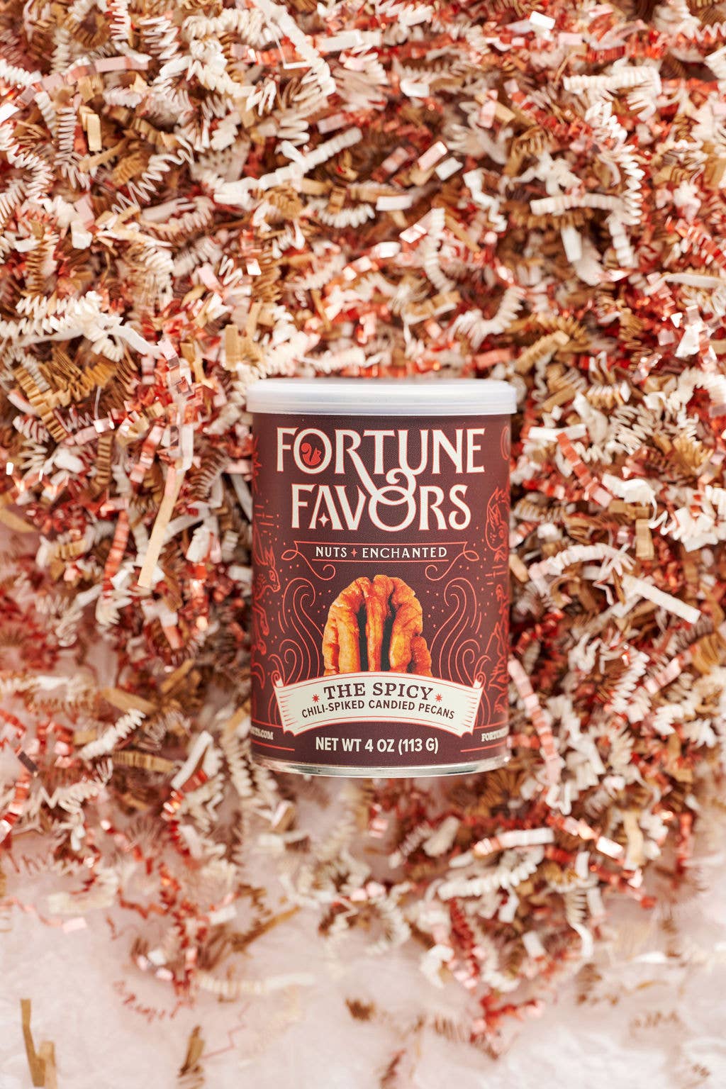 Fortune Favors - Wholesale Nuts - 4oz Fortune Favors The Spicy Candied Pecans1