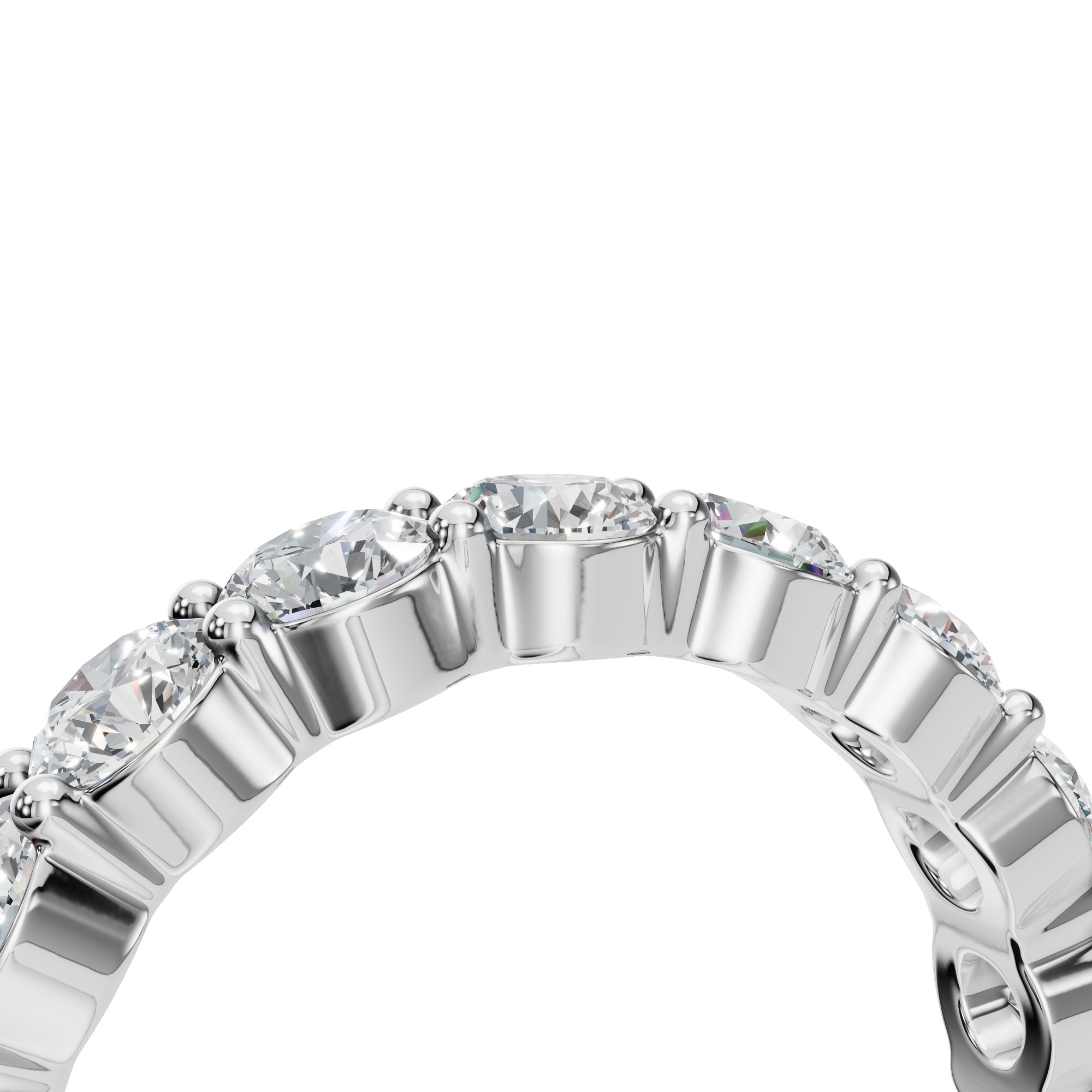 PureYou Jewelry - Wholesale Wedding Band/Ring - Certified Wedding Eternity Band Ring in Lab Grown Diamond7