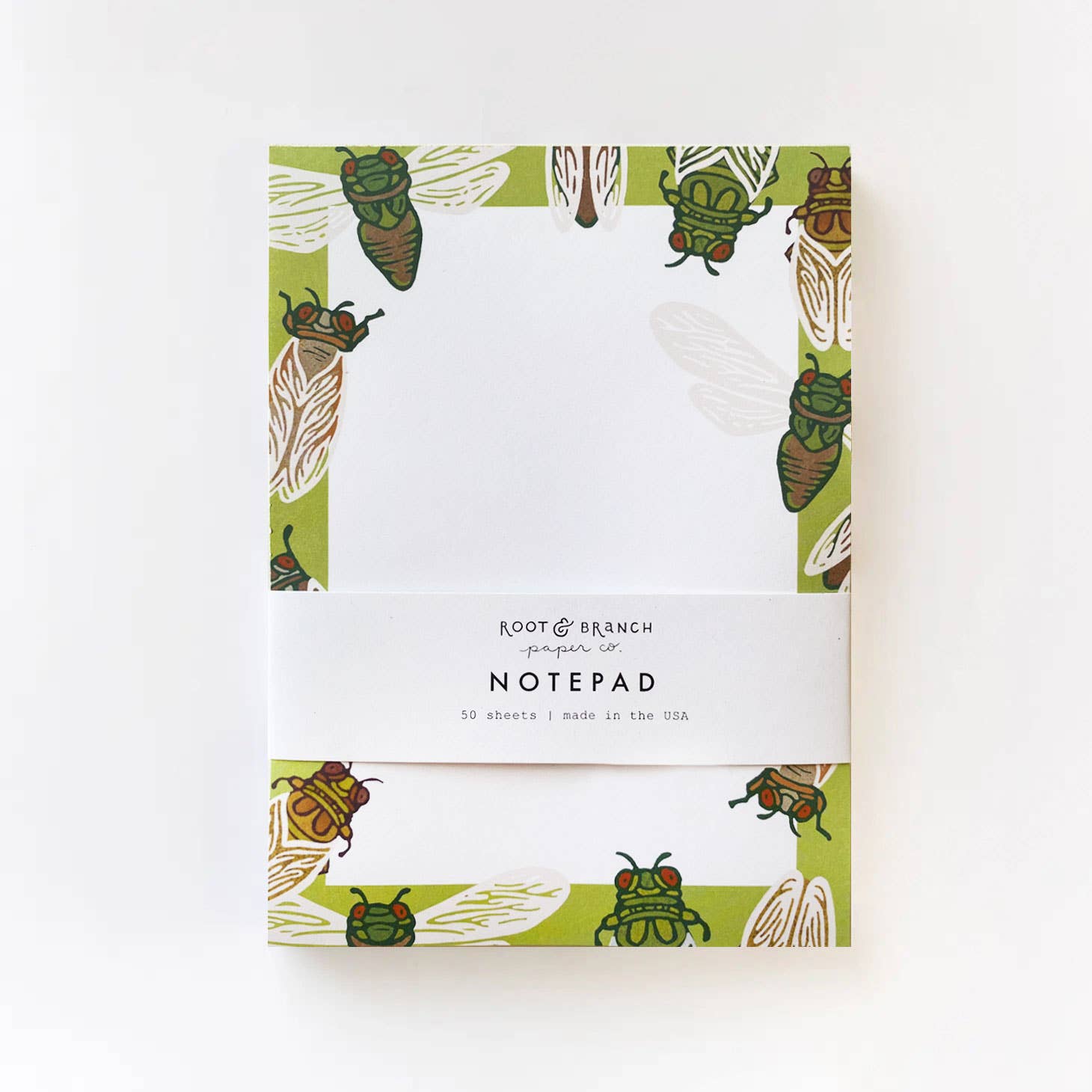 Root & Branch Paper Co. - Wholesale Notepad - Cicada Notepad
