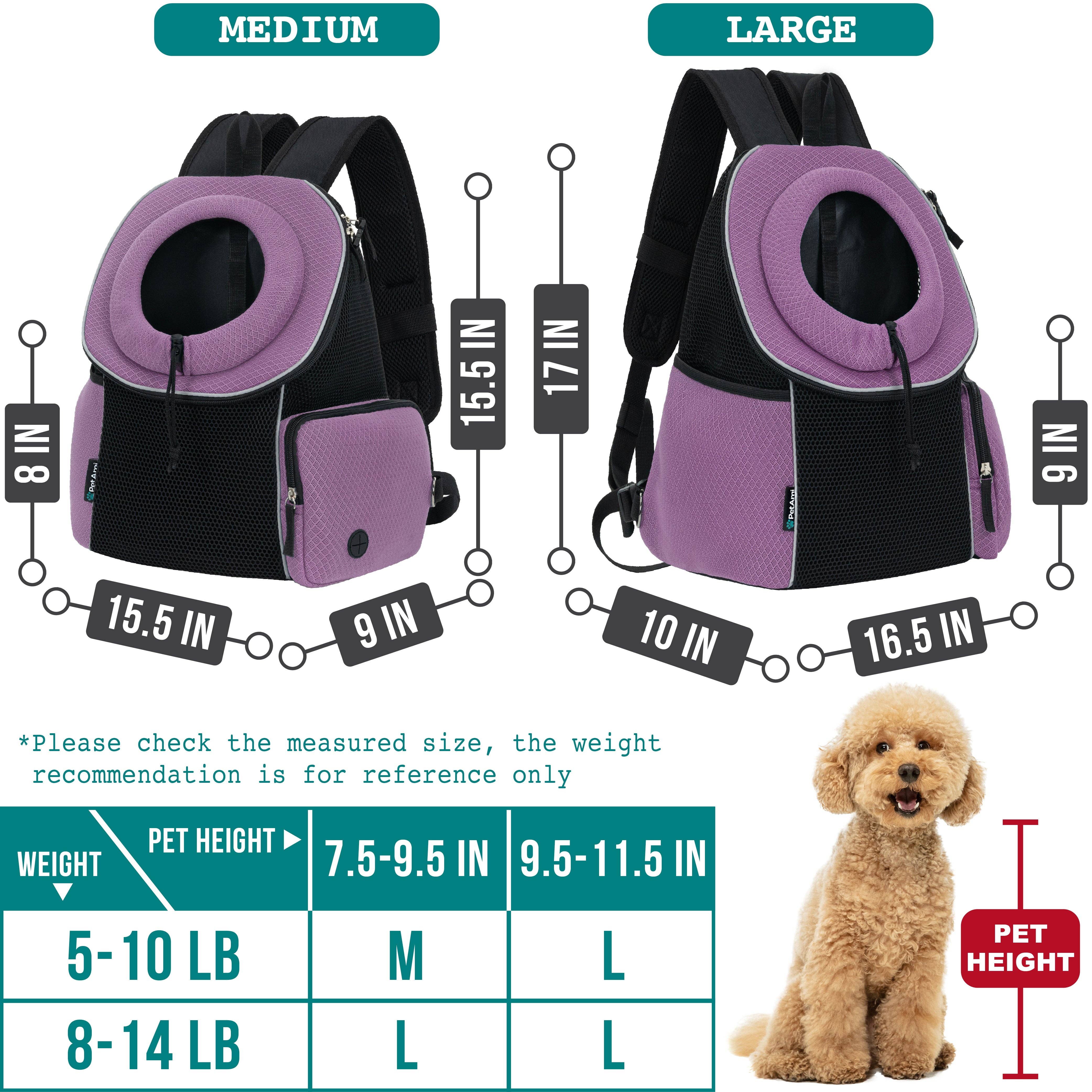 PetAmi - Wholesale Pet Carrier - Cat/Dog - Extra Ventilated Front Chest Pet Carrier Backpack20