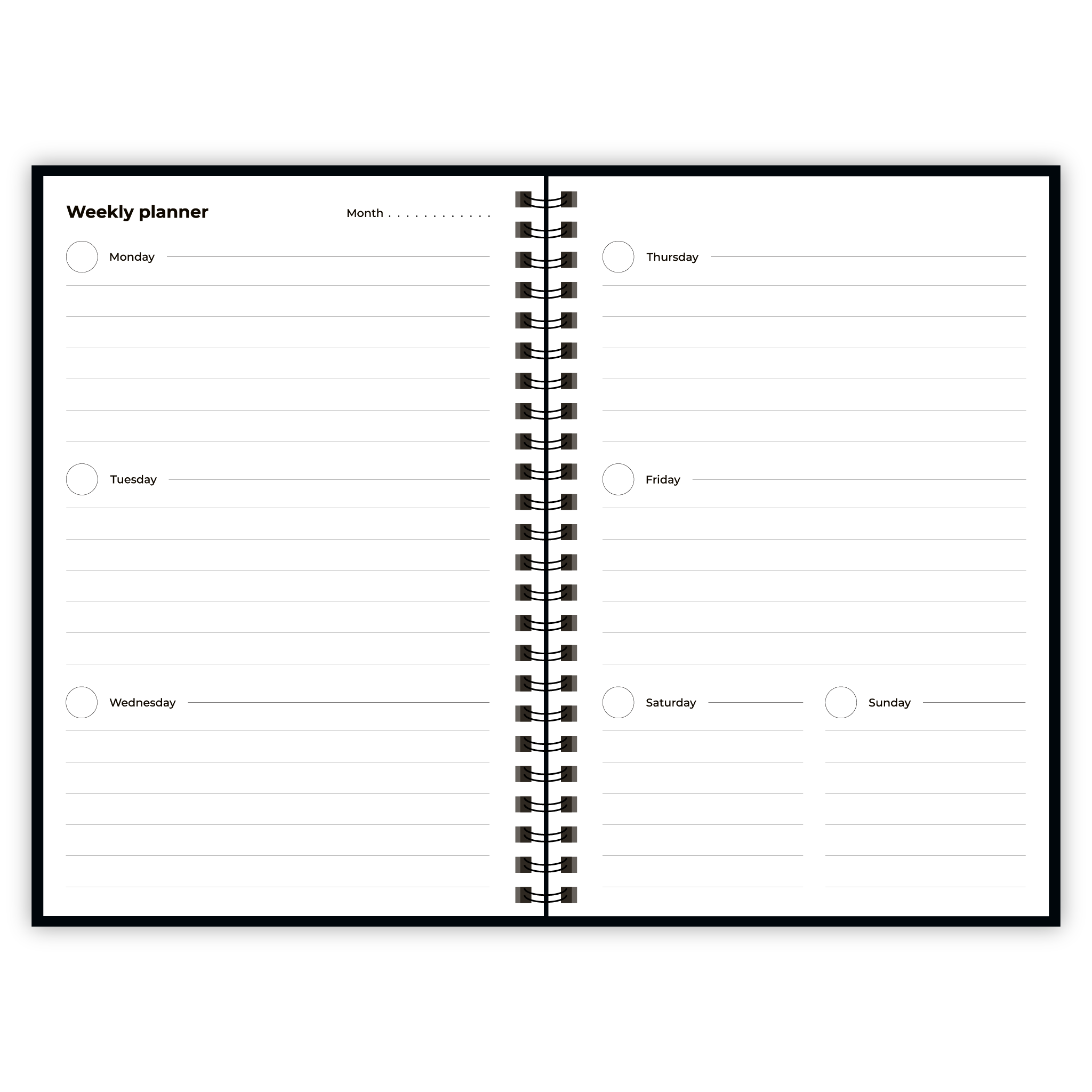 Happinote - Wholesale Notepad - Happinote Erasable Notebook A5 - Black Stone4