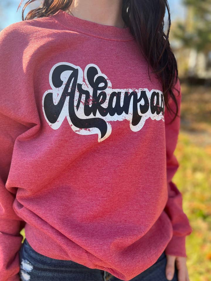 Retro Arkansas Sweatshirt for wholesale by JAR Co