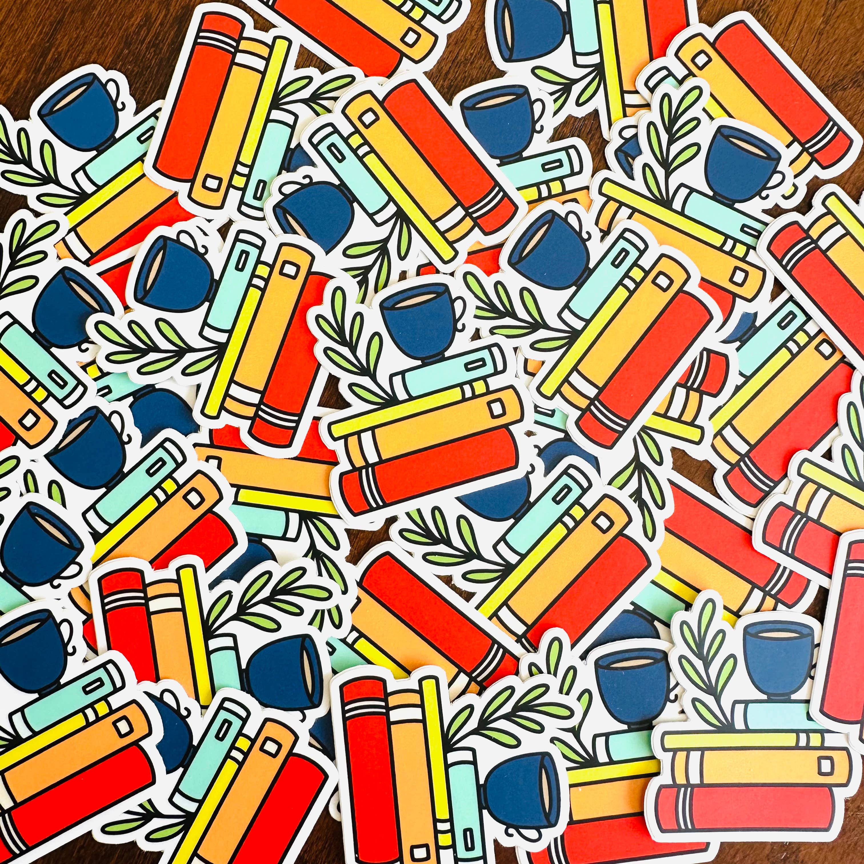 Peanut Butter Taco – wholesale Sticker – Book Stack & Coffee Vinyl Sticker0