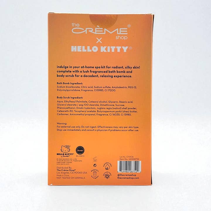 Crover - Wholesale Bath & Body Set - Crème Shop Hello Kitty Silky Skin Spa Set -C.P. Latte2