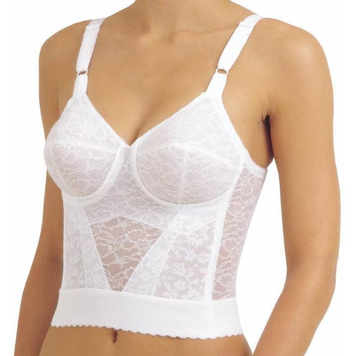 RAGO Style 2202 - Long Line Firm Shaping Expandable Cup Bra for wholesale by Rago Shapewear
