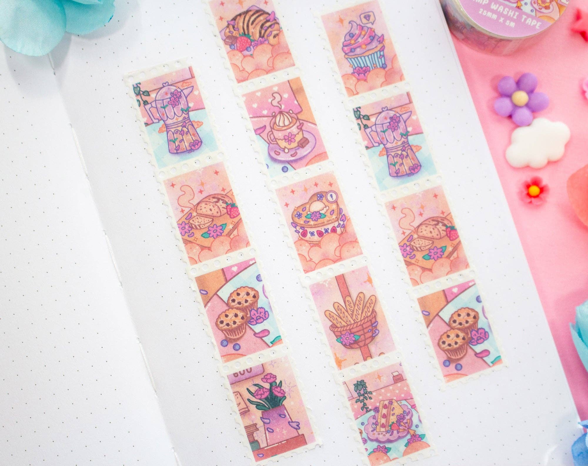 Unicorn Eclipse - Wholesale Washi Tape - Cafe Quest Stamp Washi Tape1