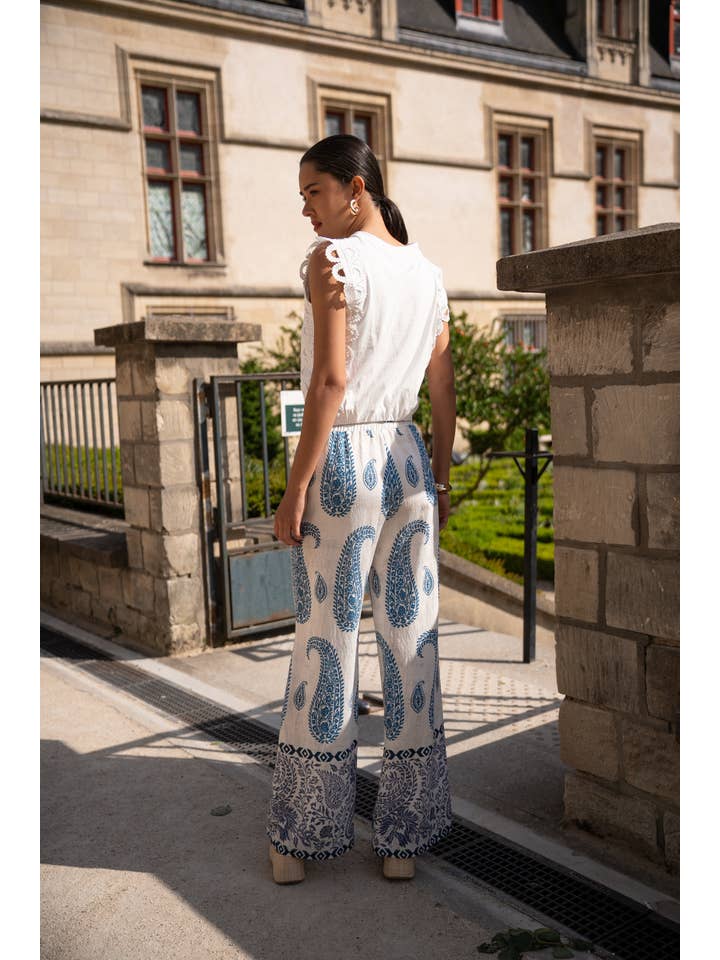 CHOKLATE PARIS - Wholesale Pants - Women's - Ethnic print pants - CK08183-99