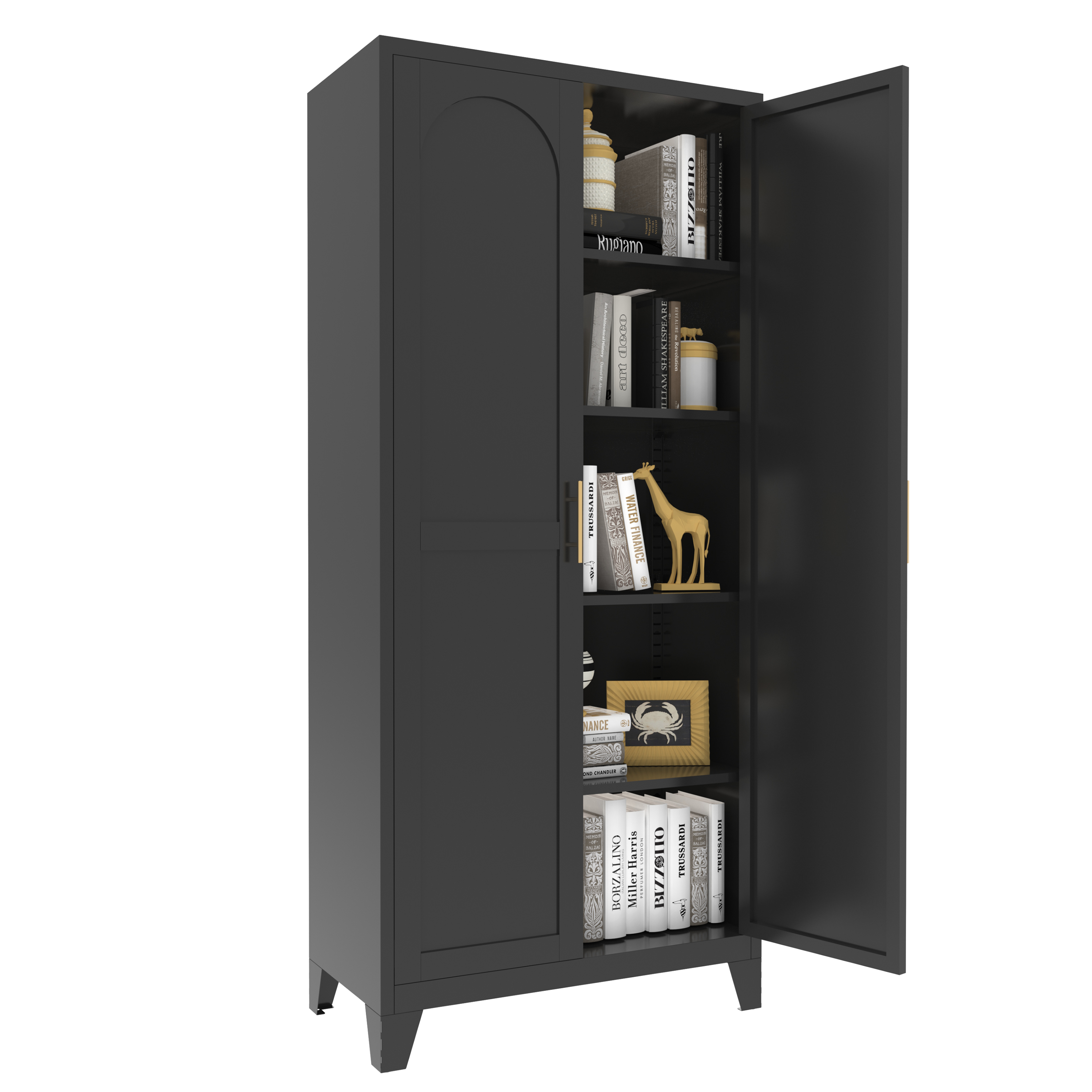 HOMYCASA DESIGN INC - Vente Armoire - Armoire de rangement en métal pour garage de 71'' avec portes et étagères6
