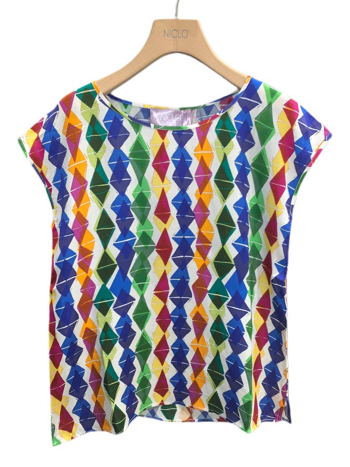 Patterned blouse #2231120 for wholesale by NICLO' love in italy