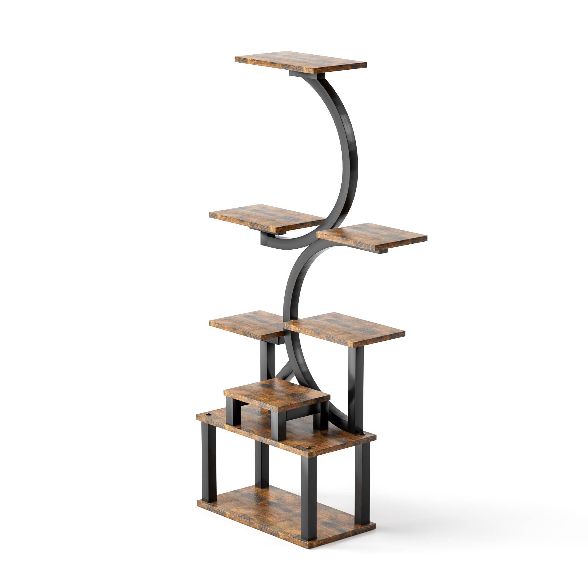 39F Inc. – Großhandel Blumentopfständer – Pflanzenständer innen 8/9/10-stufig mit 5 Pflanzenlampen11