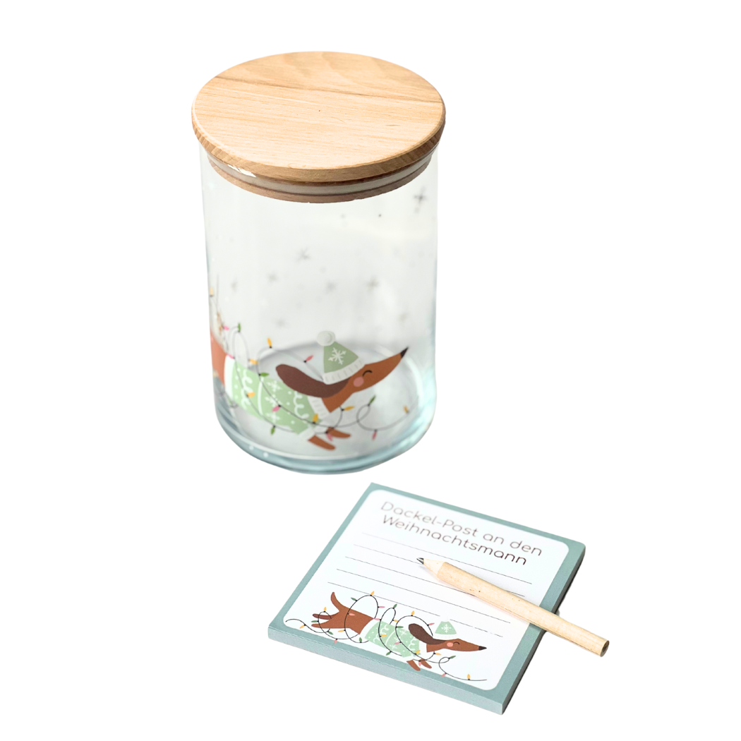Wunderle GmbH – Engroshandel Julepynt – Dachshund postblok - sødt notesblok5