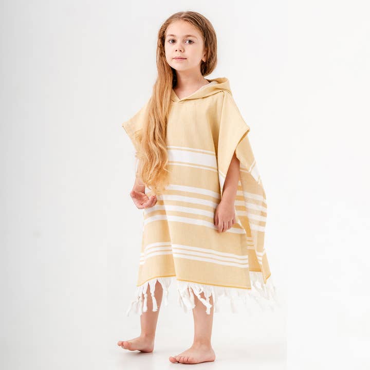 Kikoya – Großhandel Poncho-Handtuch – Kinder & Baby – Kapuzenponcho Surf-Wechsel-Badetuch mit Frotteerückseite2