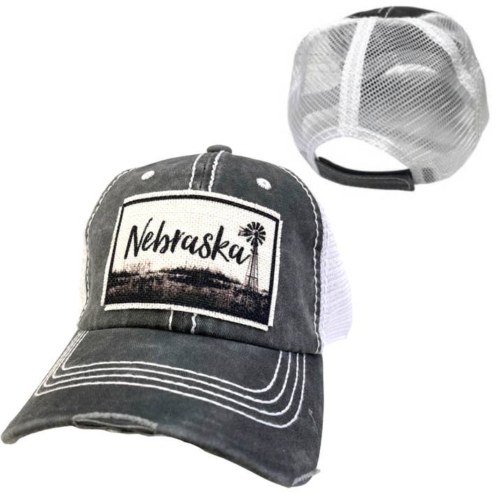 dkhandmade - Wholesale Ponytail Cap - Women's - NEBRASKA WINDMILL HATS
