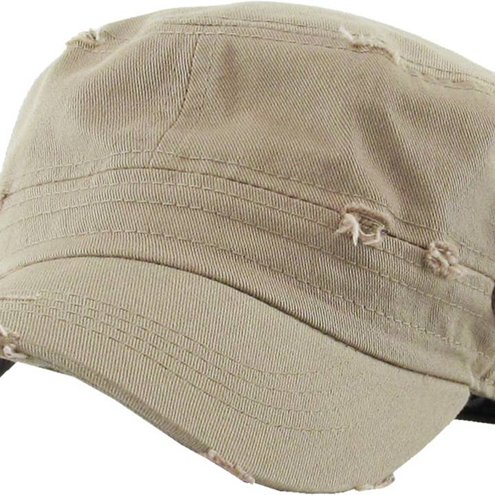 KBETHOS - Wholesale Baseball Cap - Unisex - Distressed Army Cadet (Fitted)11