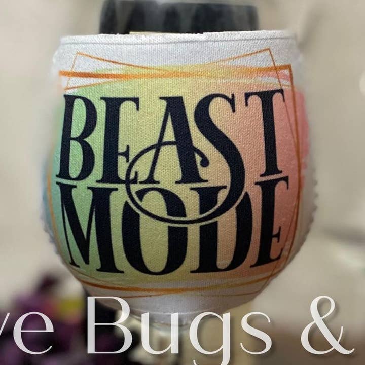 3 Beast Mode Wine Glass Sleeve for wholesale by LB & Co Wholesale