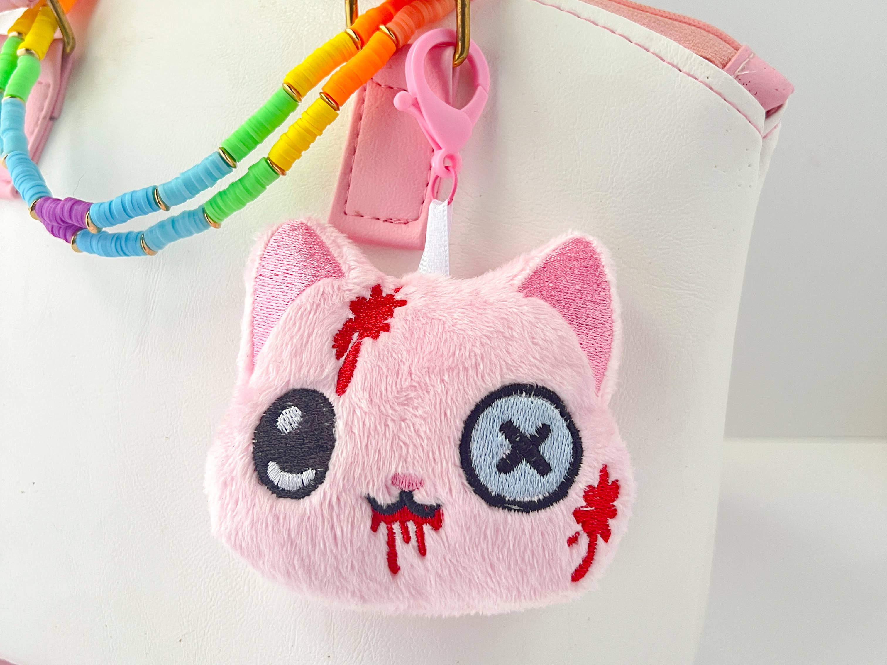 Kawaii Hair Candy - Wholesale Keychain – Unisex - Creepy Cute Kawaii Cat Plush Bag Charm Keychain2