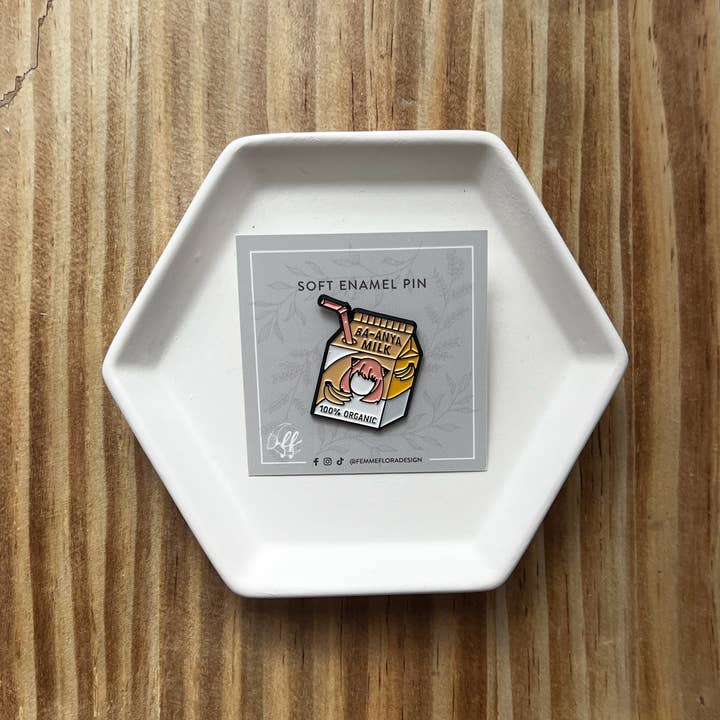 Femme Flora Design - Wholesale Lapel Pin/Button - Ba-Anya Milk Cute, Pastel SXF Soft Enamel Anime Pin3