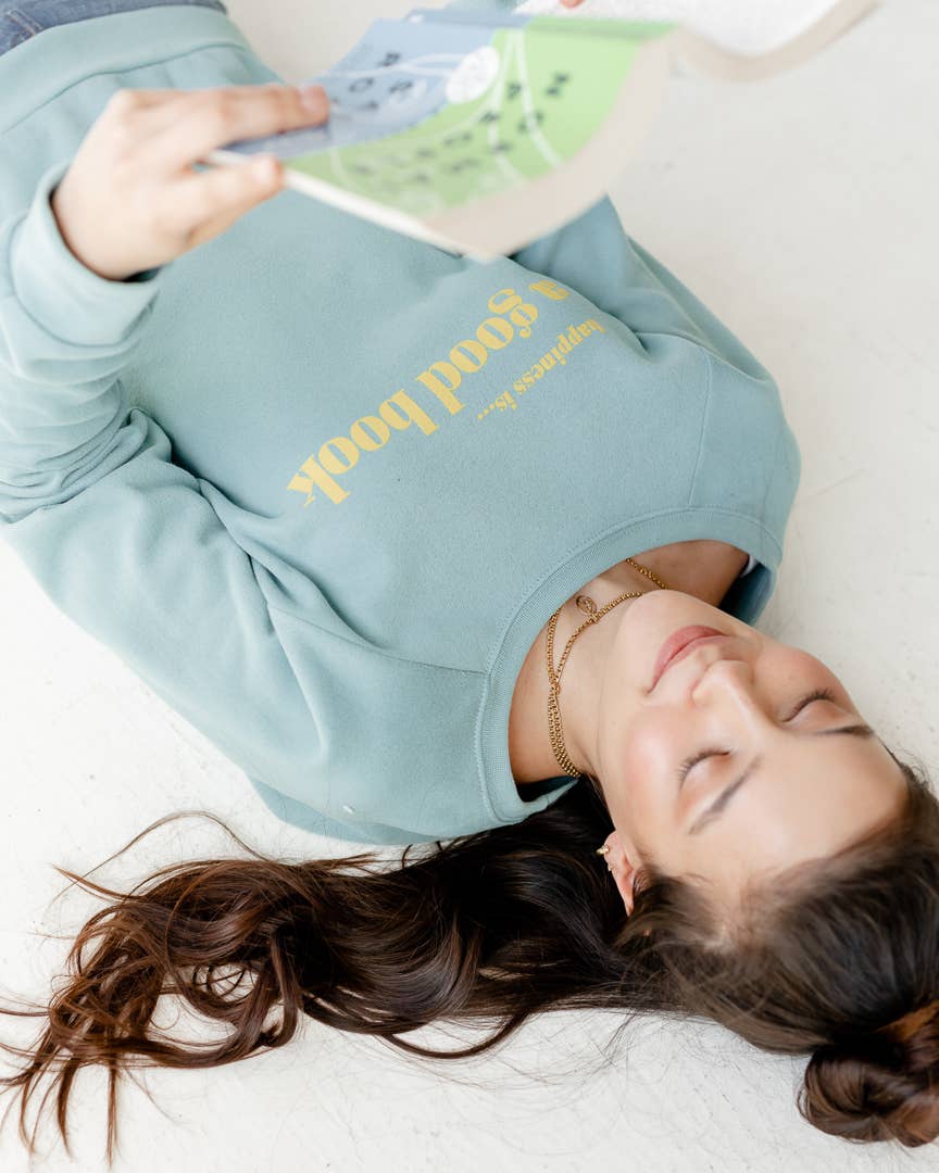 Happiness Is... - Wholesale Grafisch sweatshirt - Dames - Good Book-sweatshirts voor dames - 5 kleuren7