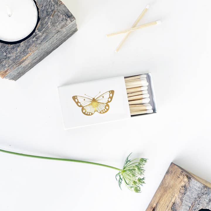 Studio Portmanteau - Wholesale Matches - Butterfly Matchbox | Pollinator Matchbook | Pretty Matches