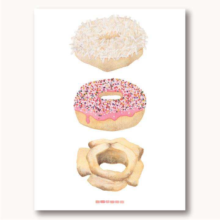 Donuts Print for wholesale by Sophie Tivona Paper