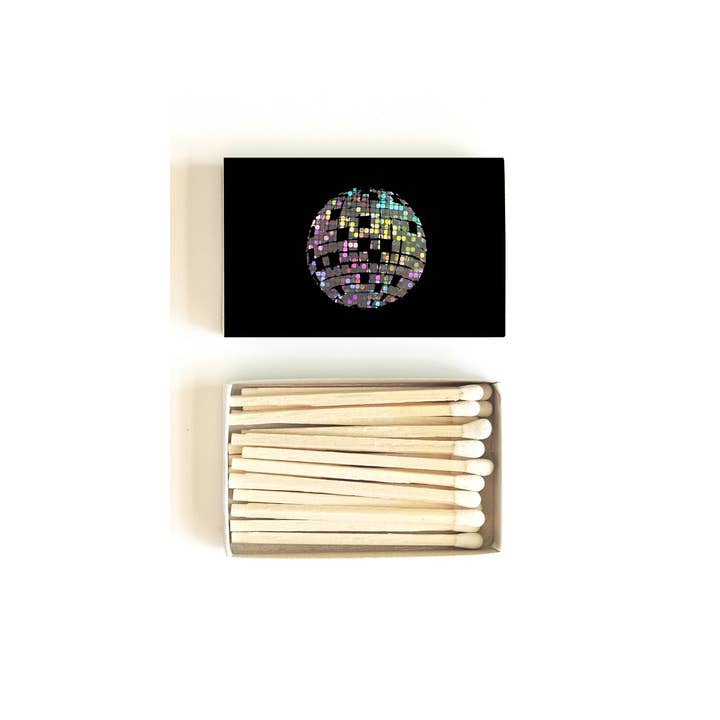 Studio Portmanteau - Wholesale Matches - Disco Ball Matchbox | Celebration Matches | Festive Candle