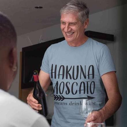 Hakuna Moscato Men's Cotton Tee for wholesale by Wombacart