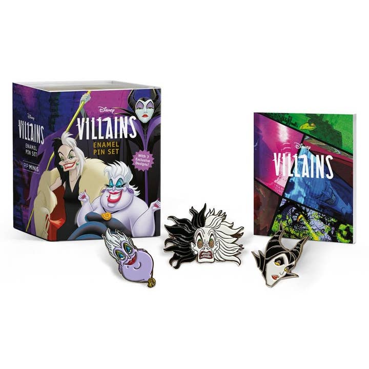 Microcosm Publishing & Distribution - Wholesale Display book - Disney Villains Enamel Pin Set