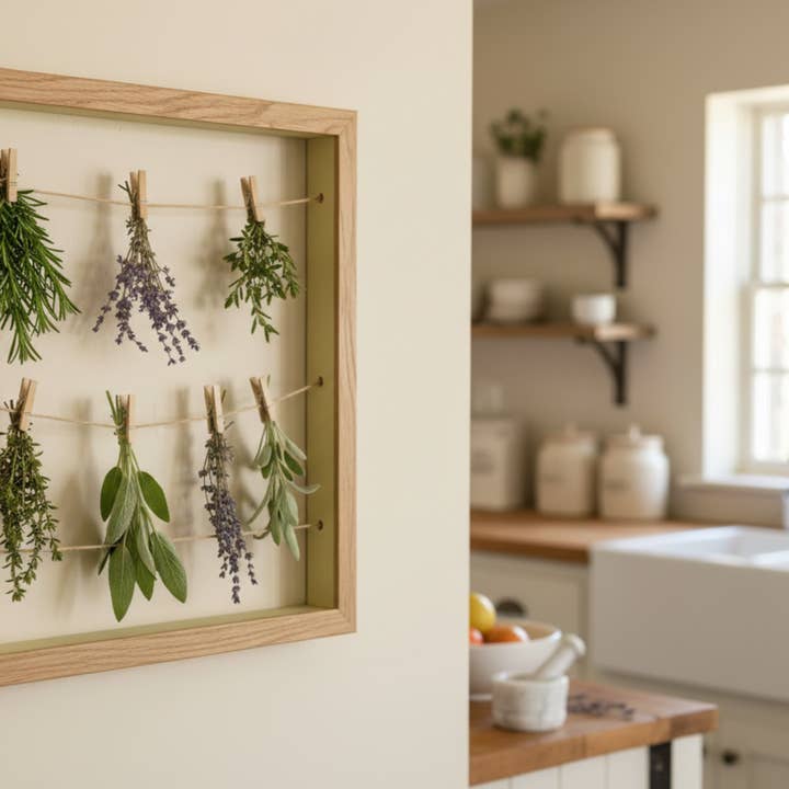 Garden-to-Kitchen Herb Drying Frame (8×10) for wholesale by Sunny Grove